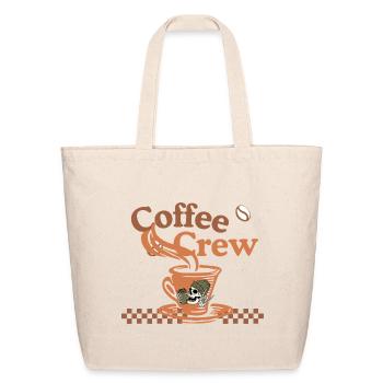 Coffee Crew Skull - Eco-Friendly Cotton Tote - natural - Front