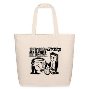 Noir Mystic Skull Portrait - Eco-Friendly Cotton Tote - natural - Front