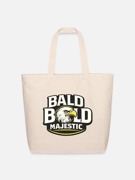 Bald Bold Majestic Eagle - Eco-Friendly Cotton Tote - natural