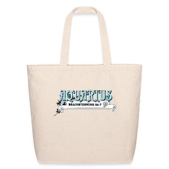 Aquarius Brainstorming 24/7 - Eco-Friendly Cotton Tote - natural - Front