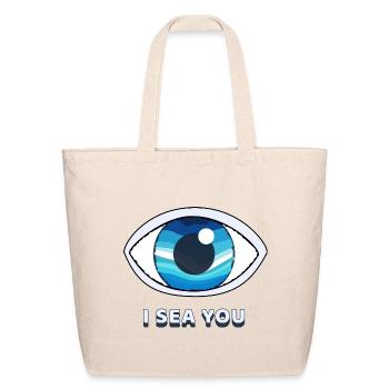 I Sea You Ocean Eye - Eco-Friendly Cotton Tote - natural - Front