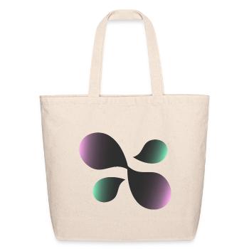 Gradient Leaf Bloom - Eco-Friendly Cotton Tote - natural - Front