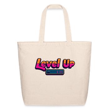 Level Up - Eco-Friendly Cotton Tote - natural - Front
