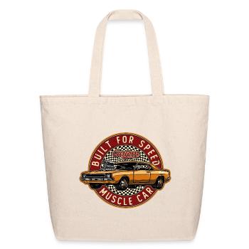 Built for Speed Muscle Car - Eco-Friendly Cotton Tote - natural - Front