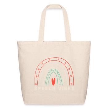 Speech Language Therapy Slp Therapist - Eco-Friendly Cotton Tote - natural - Front