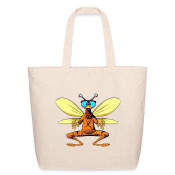 Fly Yogi - Eco-Friendly Cotton Tote - natural - Front