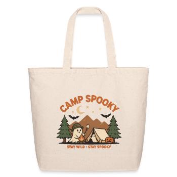 Camp Spooky – Stay Wild Stay Spooky Halloween - Eco-Friendly Cotton Tote - natural - Front