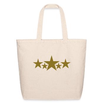 stars - Eco-Friendly Cotton Tote - natural - Front