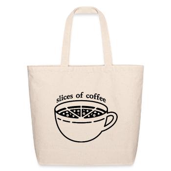 Slices of Coffee - Eco-Friendly Cotton Tote - natural - Front