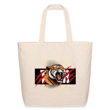 Tiger Roar Neon Claw - Eco-Friendly Cotton Tote - natural - Front