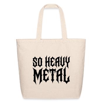 heavy metal - Eco-Friendly Cotton Tote - natural - Front