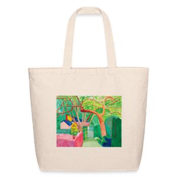 Garden Path Bold Foliage - Eco-Friendly Cotton Tote - natural - Front