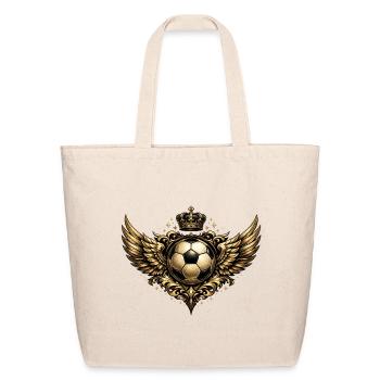 Royal Flight Soccer Crest - Eco-Friendly Cotton Tote - natural - Front