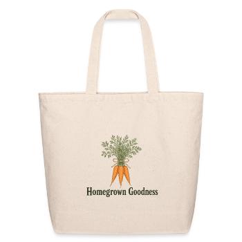 Homegrown Carrot Goodness - Eco-Friendly Cotton Tote - natural - Front