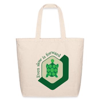even slow - Eco-Friendly Cotton Tote - natural - Front