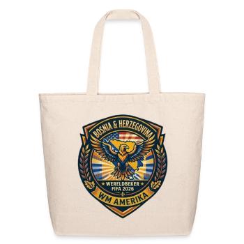 Heritage Eagle World Cup Badge - Eco-Friendly Cotton Tote - natural - Front