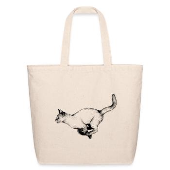 Velocity (Ink) - Eco-Friendly Cotton Tote - natural - Front