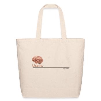 Brain - Eco-Friendly Cotton Tote - natural - Front