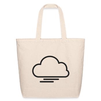 Celestial Cloud Abstract Art Design - Eco-Friendly Cotton Tote - natural - Front