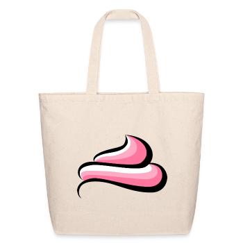 Pink frosting - Eco-Friendly Cotton Tote - natural - Front