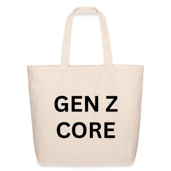 GEN Z CORE - Eco-Friendly Cotton Tote - natural - Front