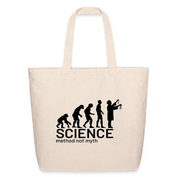 Evolution of Science (method not myth) - Eco-Friendly Cotton Tote - natural - Front