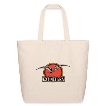 Prehistoric Pterosaur Extinction Logo - Eco-Friendly Cotton Tote - natural - Front