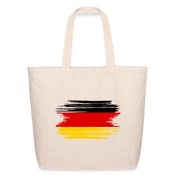 Distressed Germany Flag DE - Eco-Friendly Cotton Tote - natural - Front