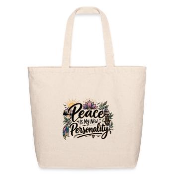 Peace is My New Personality - Eco-Friendly Cotton Tote - natural - Front
