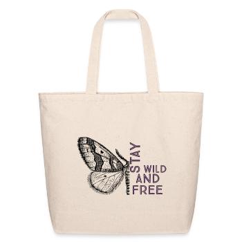 Stay wild and free - Eco-Friendly Cotton Tote - natural - Front