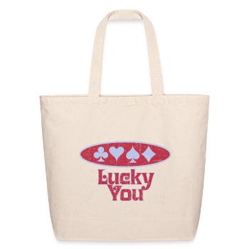 Lucky You - Vintage Casino - Eco-Friendly Cotton Tote - natural - Front