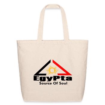 Solar Triangle Sun Emblem Egypt source of soul - Eco-Friendly Cotton Tote - natural - Front