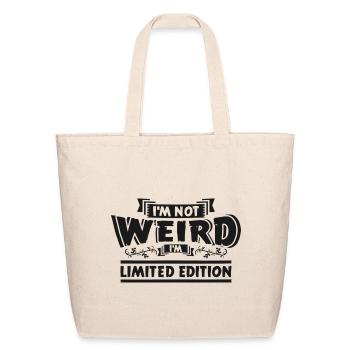 Édition limitée Not Weird - Sac fourre-tout en coton naturel - naturel - Devant