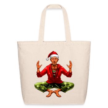 Yogi Christmas - Eco-Friendly Cotton Tote - natural - Front
