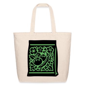  Seed Packet Tomatoes Veggies - Eco-Friendly Cotton Tote - natural - Front