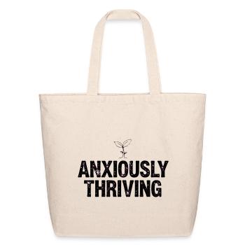 Anxious Yum Glitter - Eco-Friendly Cotton Tote - natural - Front