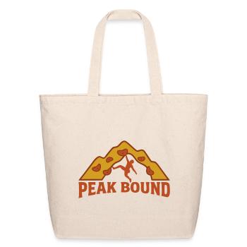 Climbing Hold Arch Badge Logo - Eco-Friendly Cotton Tote - natural - Front
