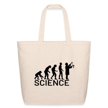 Evolution of Science - Eco-Friendly Cotton Tote - natural - Front