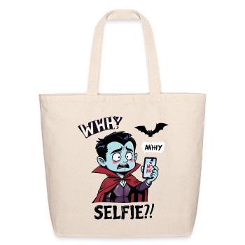 Vampire Selfie Panic - Eco-Friendly Cotton Tote - natural - Front