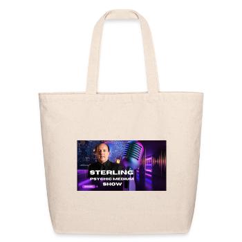 Master Podcast Thumbnail Logo Screen - Eco-Friendly Cotton Tote - natural - Front