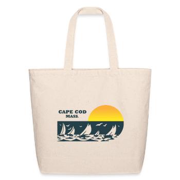 Cape Cod Mass - Eco-Friendly Cotton Tote - natural - Front