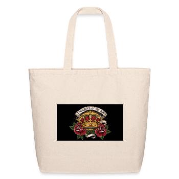 A bold, hand-drawn illustration  - Eco-Friendly Cotton Tote - natural - Front
