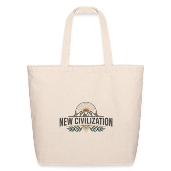 New Civilization Sunrise - Eco-Friendly Cotton Tote - natural - Front