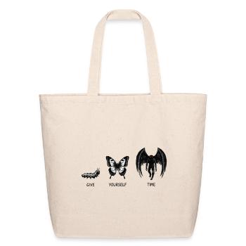 Mothman, Give Yourself Time Metamorphosis - Eco-Friendly Cotton Tote - natural - Front