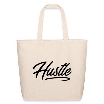Hustle - Eco-Friendly Cotton Tote - natural - Front