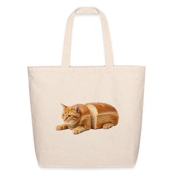 Loaf Cat: Breadloaf Feline Art - Eco-Friendly Cotton Tote - natural - Front