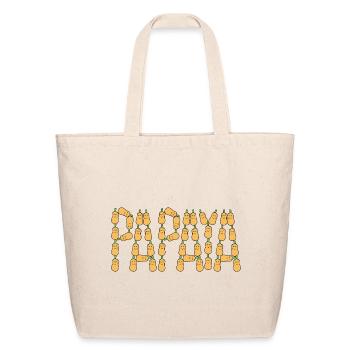 Papaya typography - Eco-Friendly Cotton Tote - natural - Front