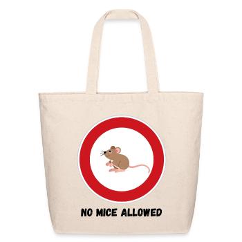 Traffic sign with mouse - Eco-Friendly Cotton Tote - natural - Front