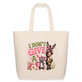 I Dont Give A Sass Animal Duo - Eco-Friendly Cotton Tote - natural - Front