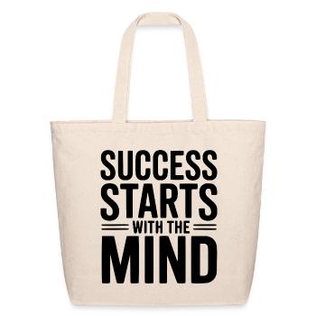 Success Starts With The Mind - Eco-Friendly Cotton Tote - natural - Front